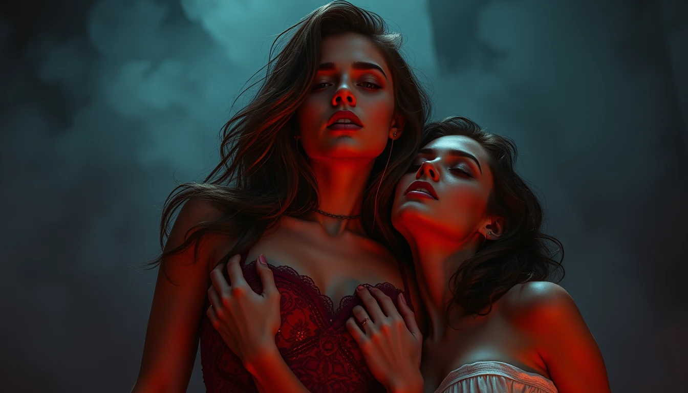 Mulher de fantasia surreal desaparecendo em um mundo de sonhos desconhecido