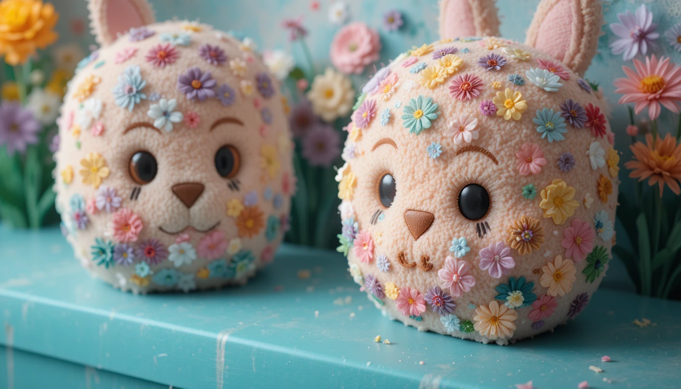 Playful floral city capsule illustration with soft blooming charm