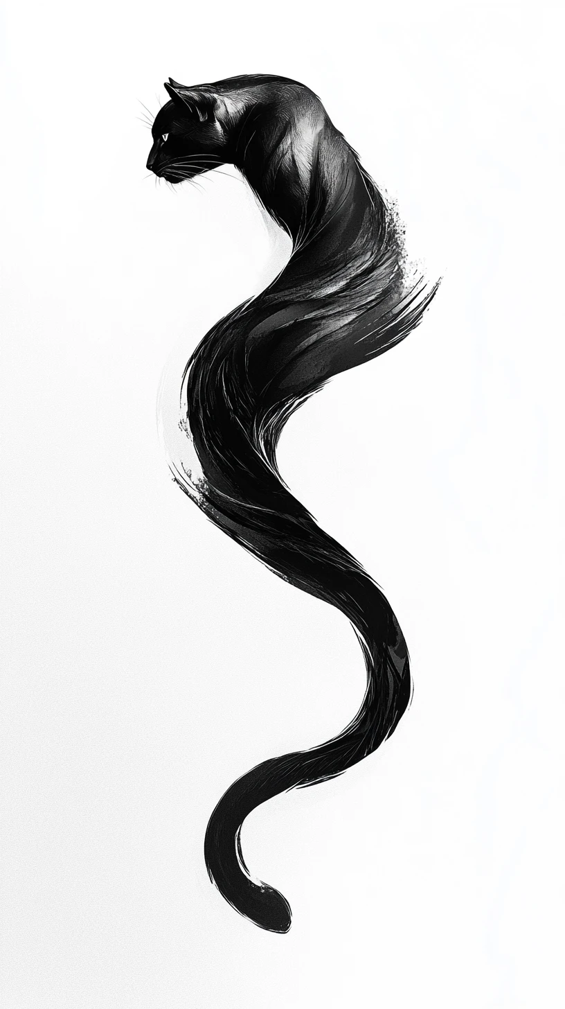 Illustration d’une panthère noire formant une boucle de Möbius impossible