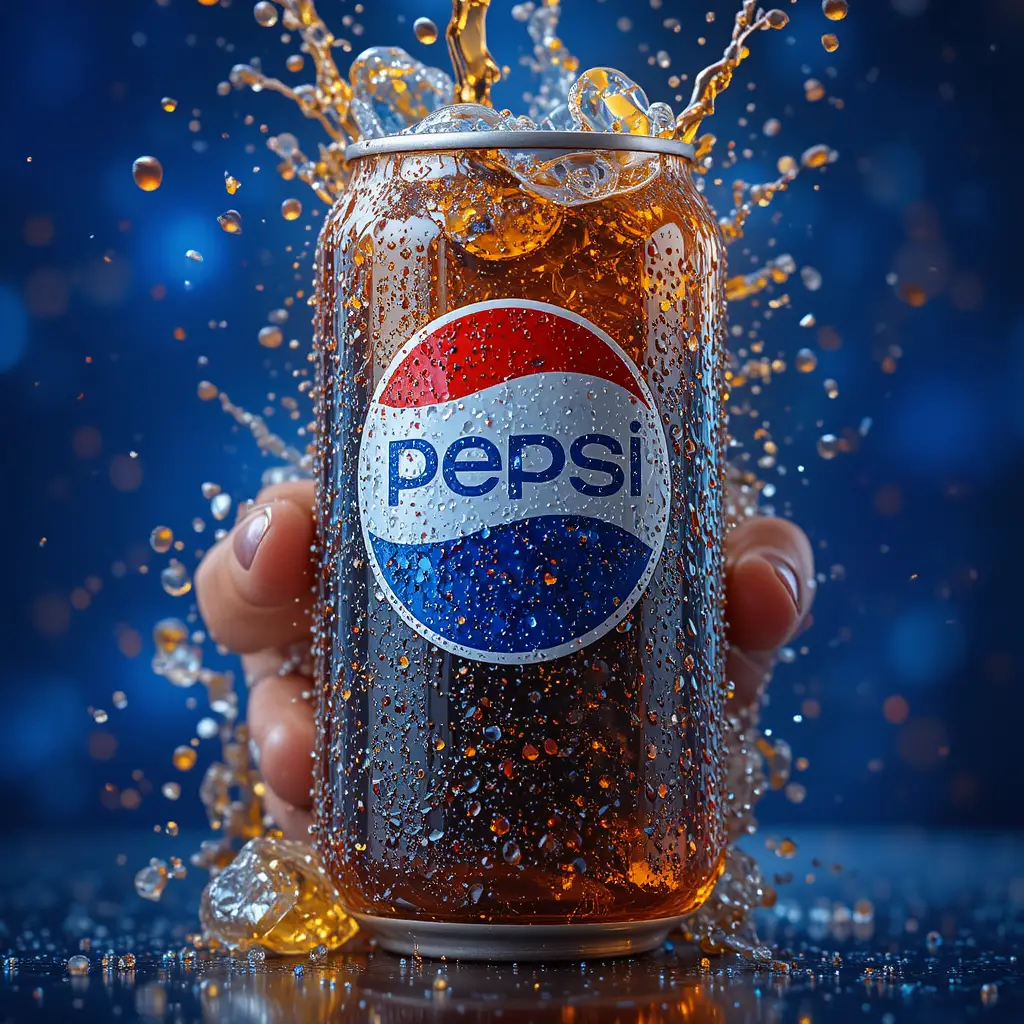 Refrescante refresco con burbujas frías y efervescentes
