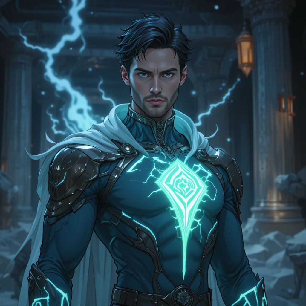 Homem de anime em um universo de fantasia mística Eliatrice