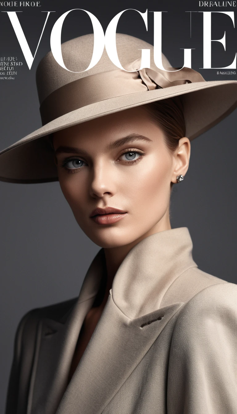 Elegantes Fashion-Porträt einer Frau im Studio-Licht