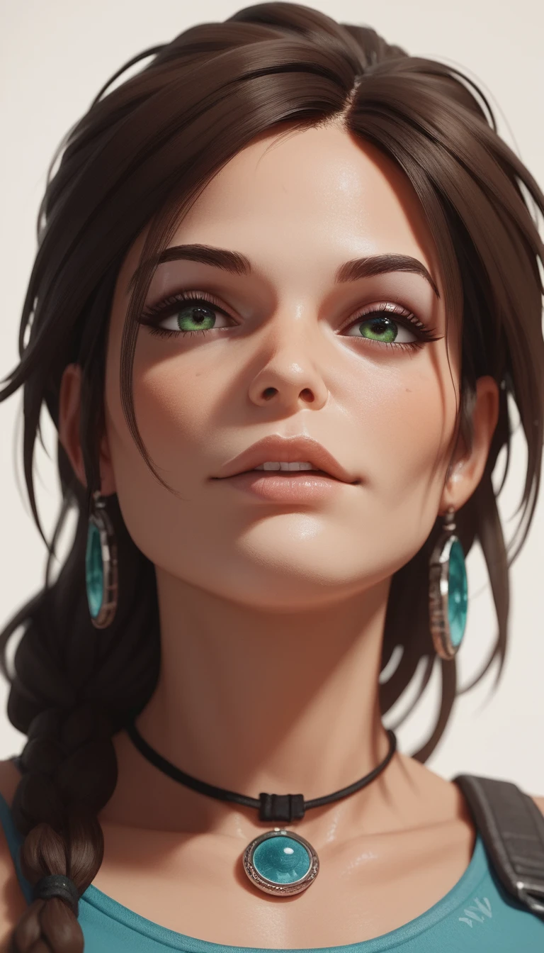 Mulher de Anime Sedutora em Retrato Fantasia em Close-up