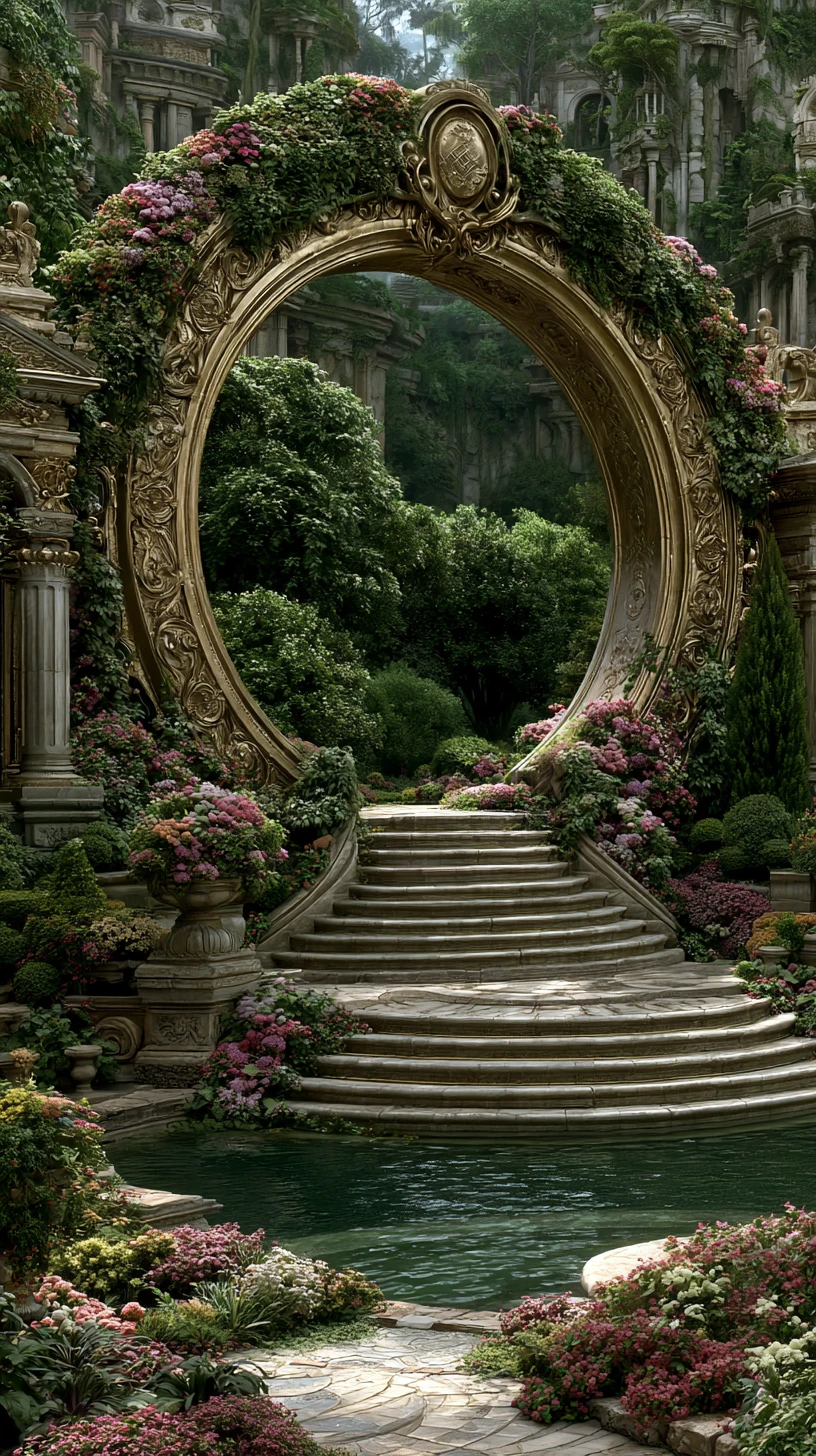 Portal subterrâneo de fantasia colorido em estilo rico em detalhes