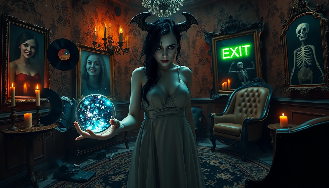 Mulher de pele de porcelana oferecendo um orbe de alma brilhante