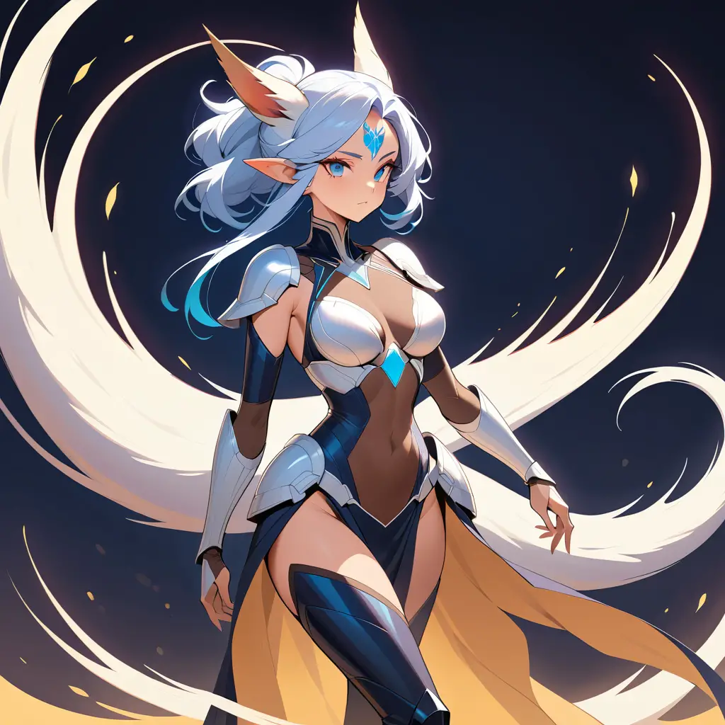 凛々しく歩み出す装甲ファンタジー女戦士