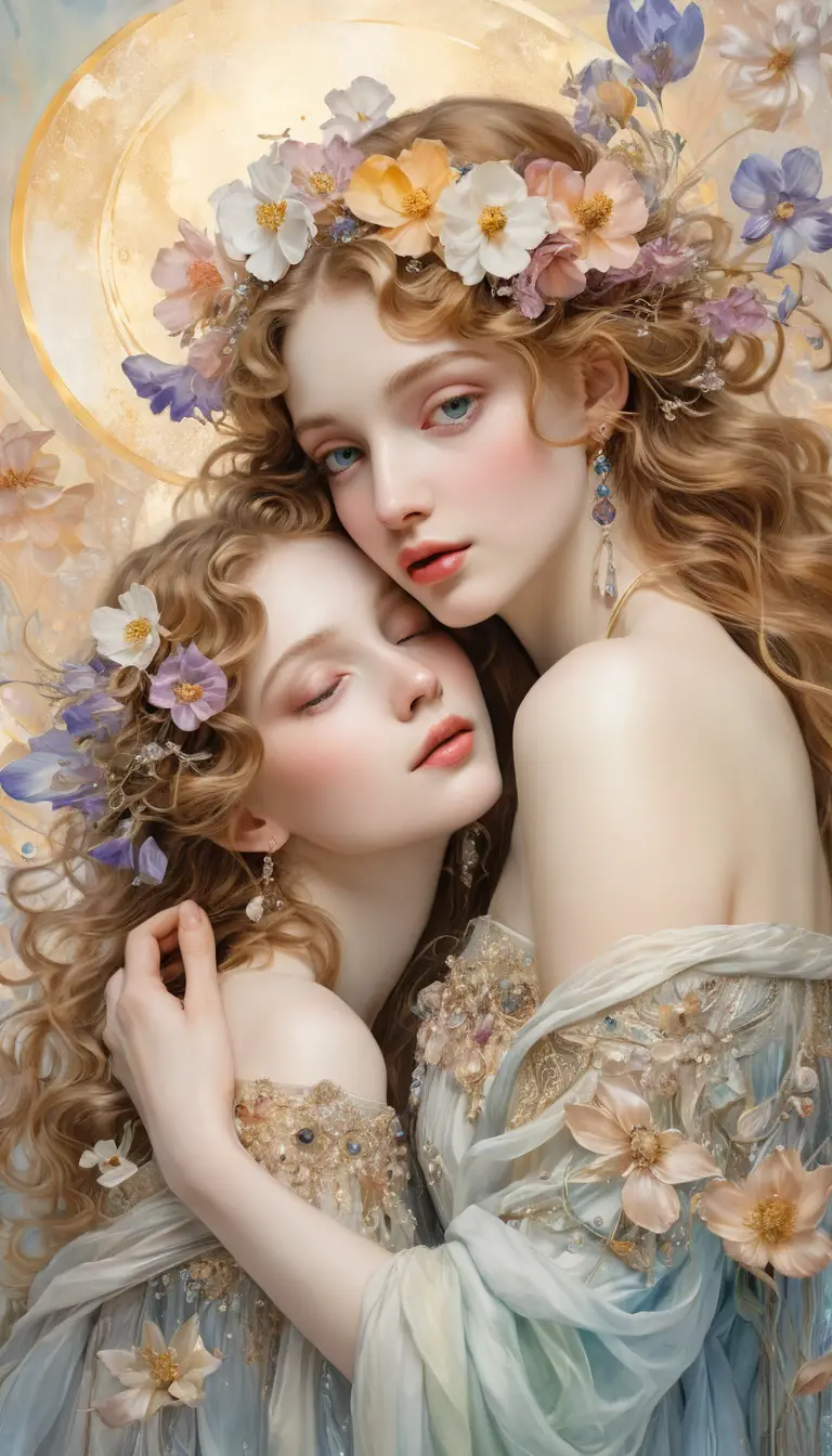 Romantic floral vision of pure bliss in luminous colors