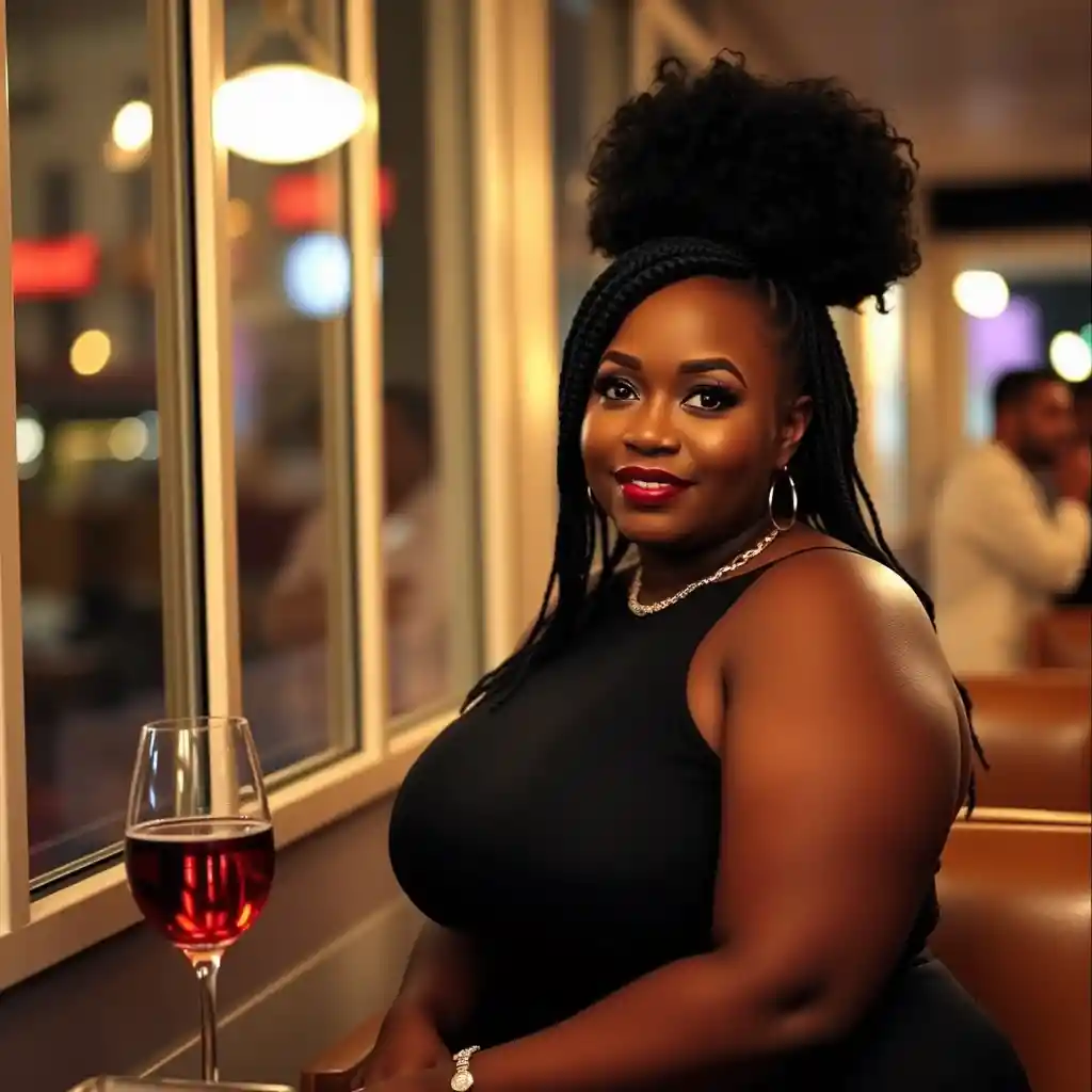 Meeting a beautiful black woman on a blind date
