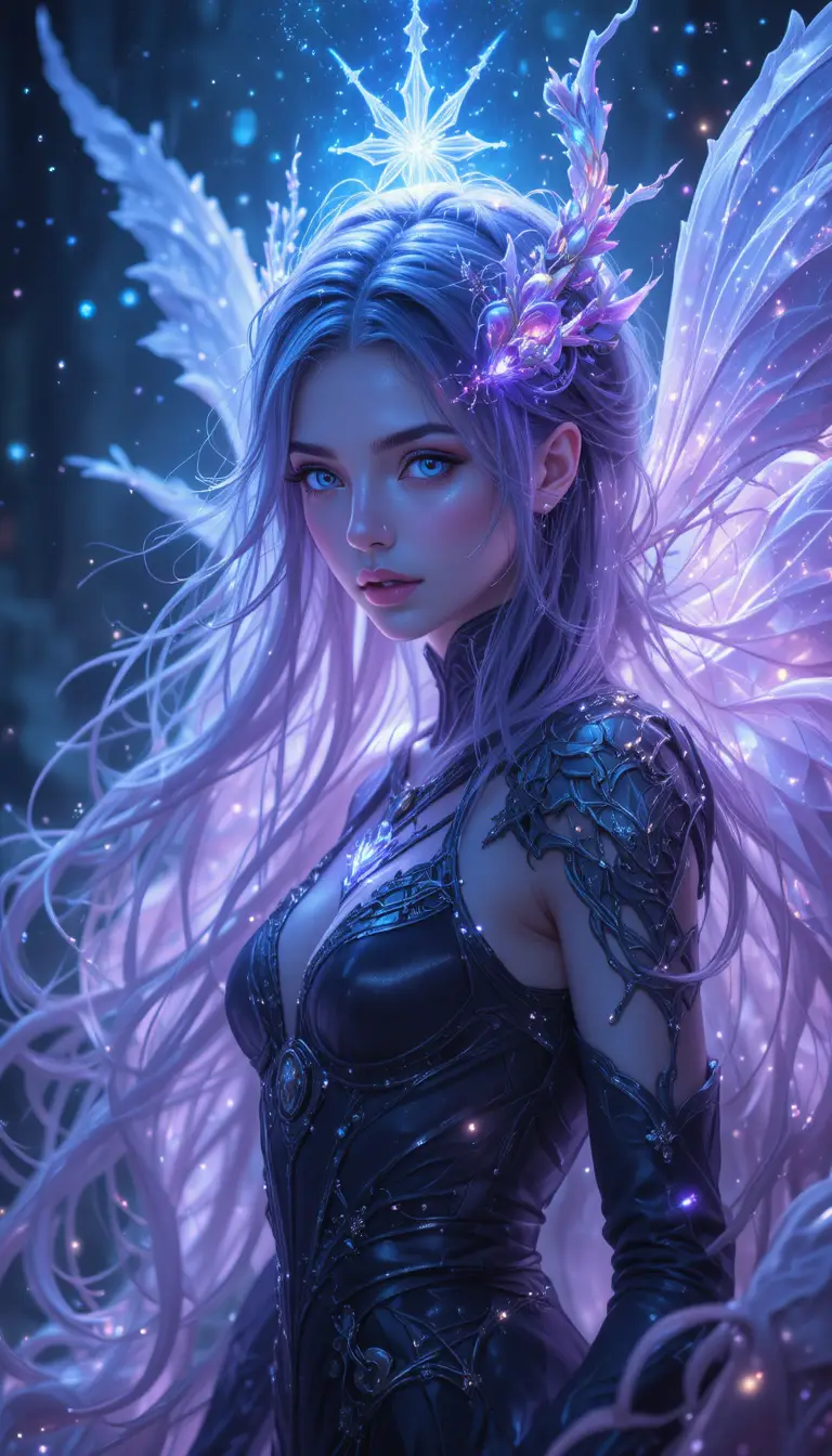 Fille fantôme d’anime venant d’un royaume mystique de fantasy