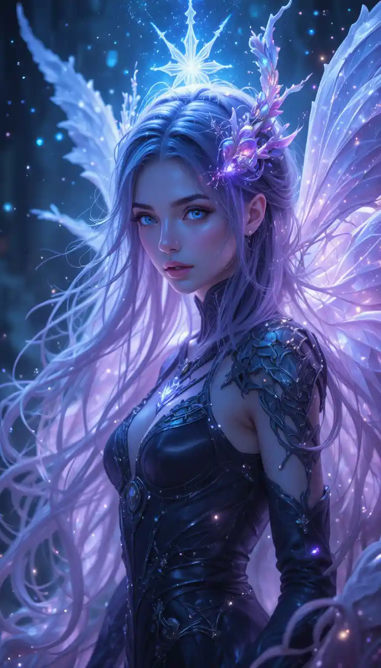 Fille fantôme d’anime venant d’un royaume mystique de fantasy