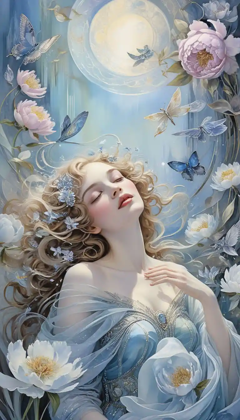 Visione floreale romantica di pura beatitudine in una luce morbida e radiante