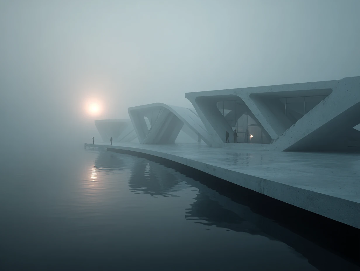 Biblioteca submersa surreal emergindo em uma cidade fantasia subaquática