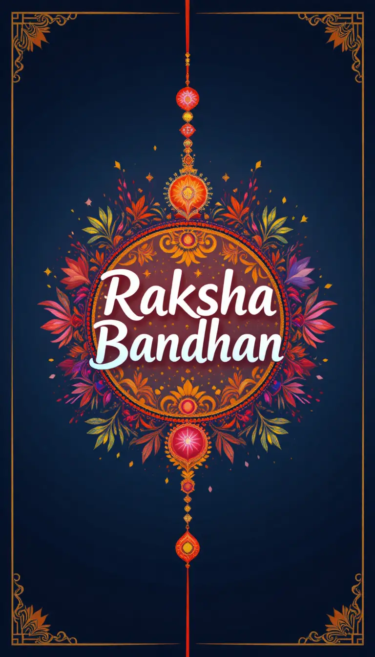 Colorful raksha bandhan festival greeting card vector illustration