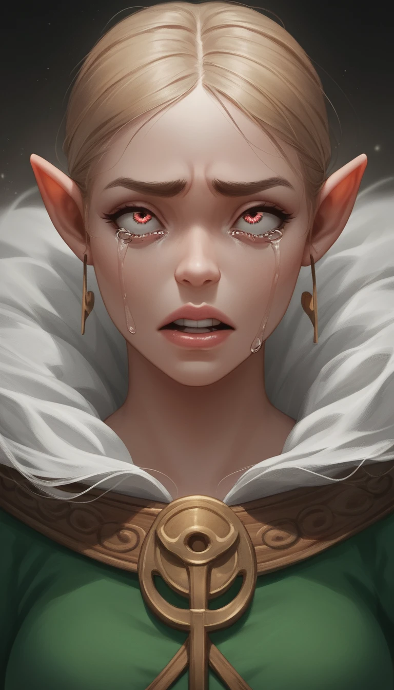 Orc medieval em estilo anime com olhos belos e expressivos