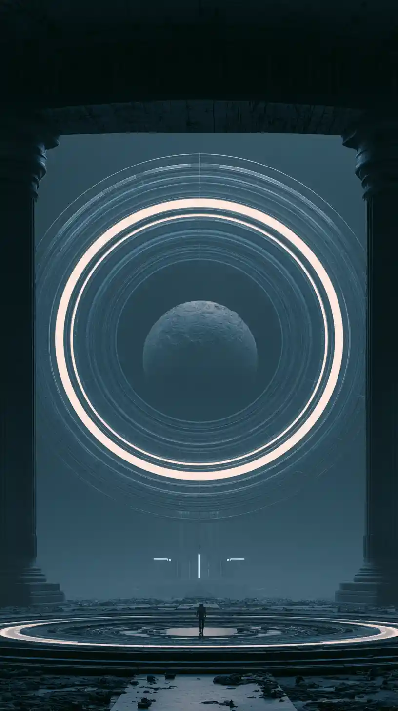 Abstract poetic text exploring distant spiritual connection