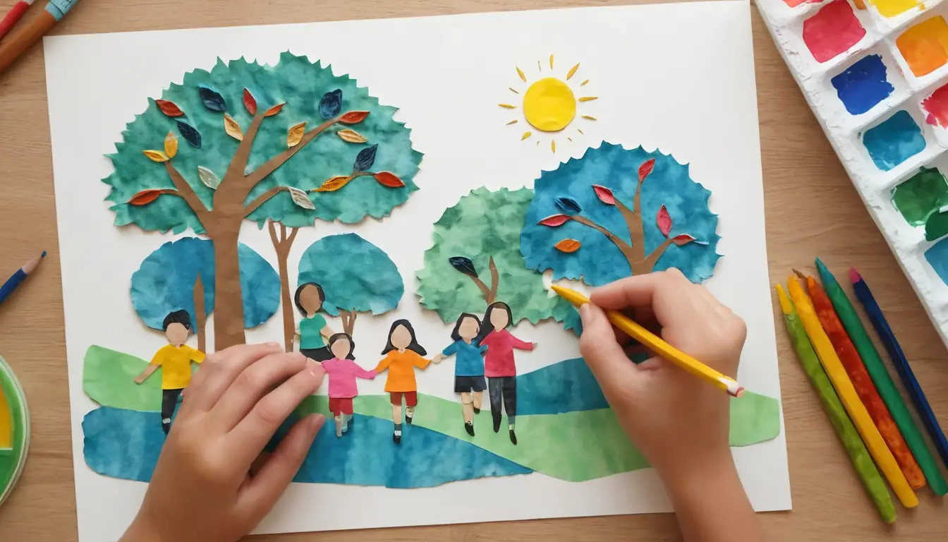 Pais e filhos no emocionante primeiro dia de aula