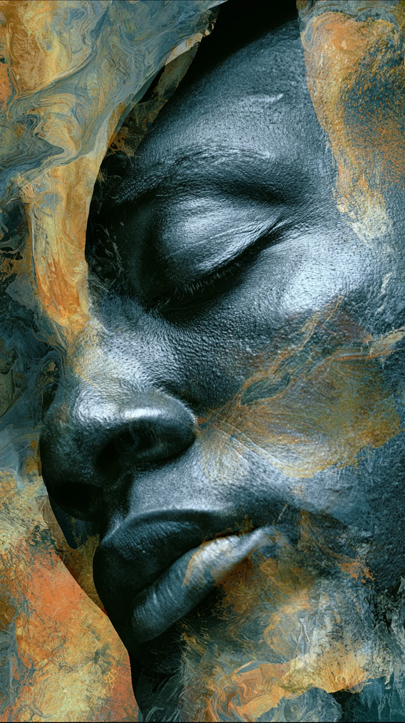Bold typographic art about wind and stolen melanin