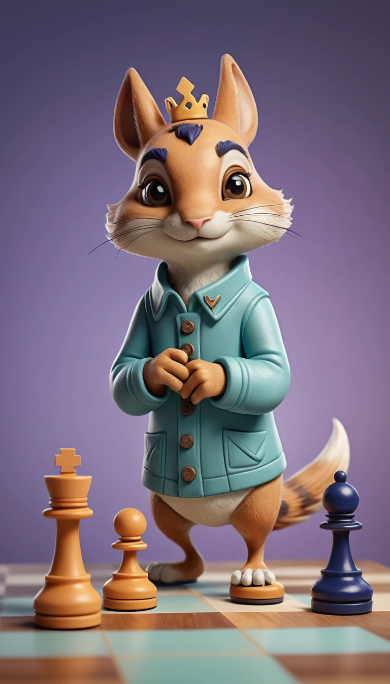Mythical chess character making a clever move