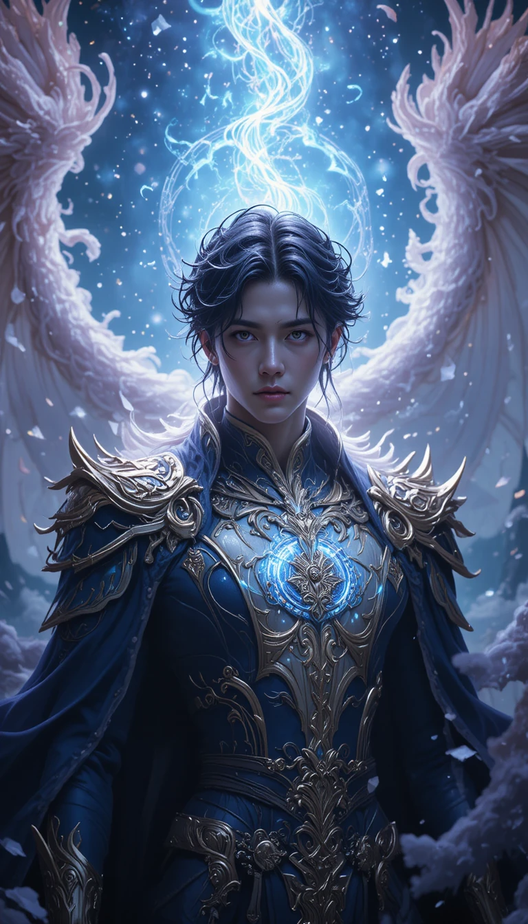 Homme d’anime fantastique issu d’un univers mystique Eliatrope