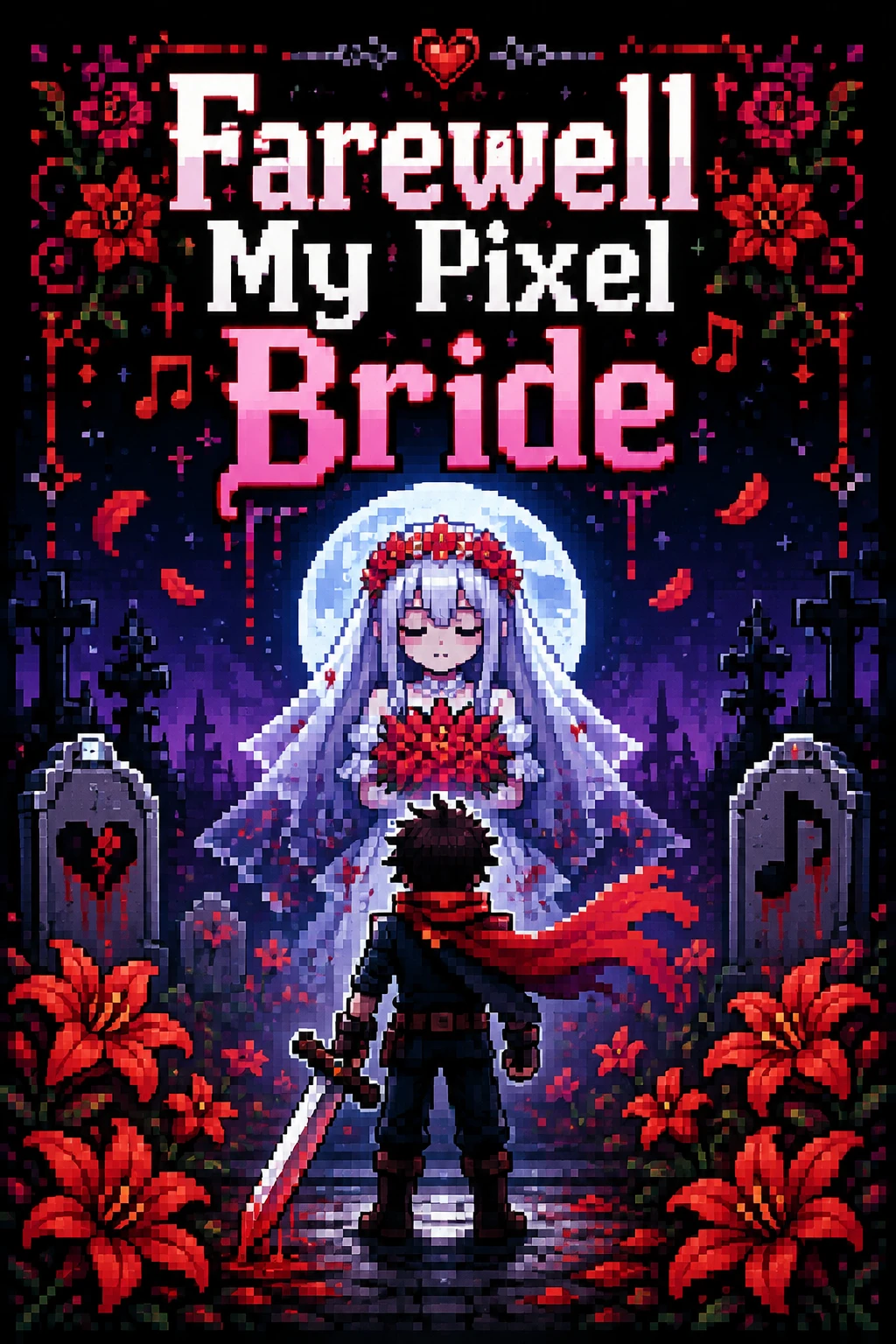亮眼專輯封面，醒目的「Farewell My Pixel Bride」標題