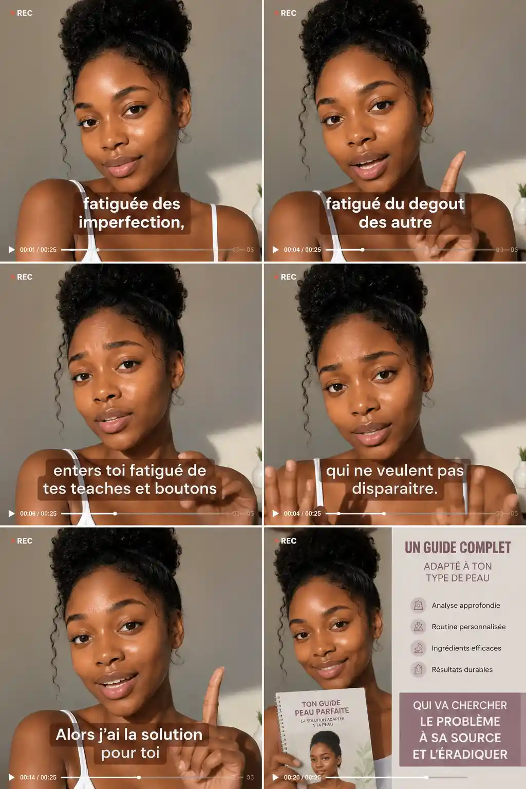 Tired woman concerned about skin imperfections and blemishes