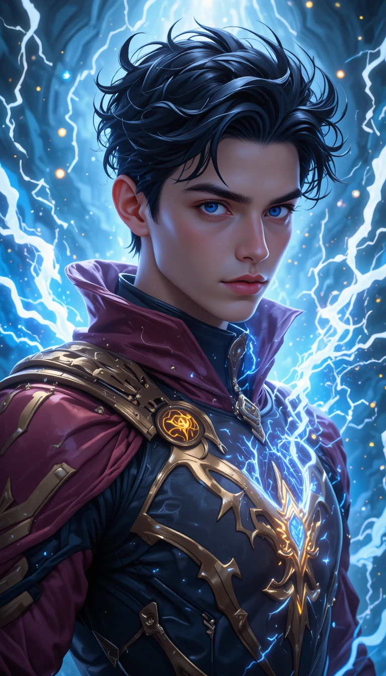 Jovem anime de um mundo místico de eliatropes