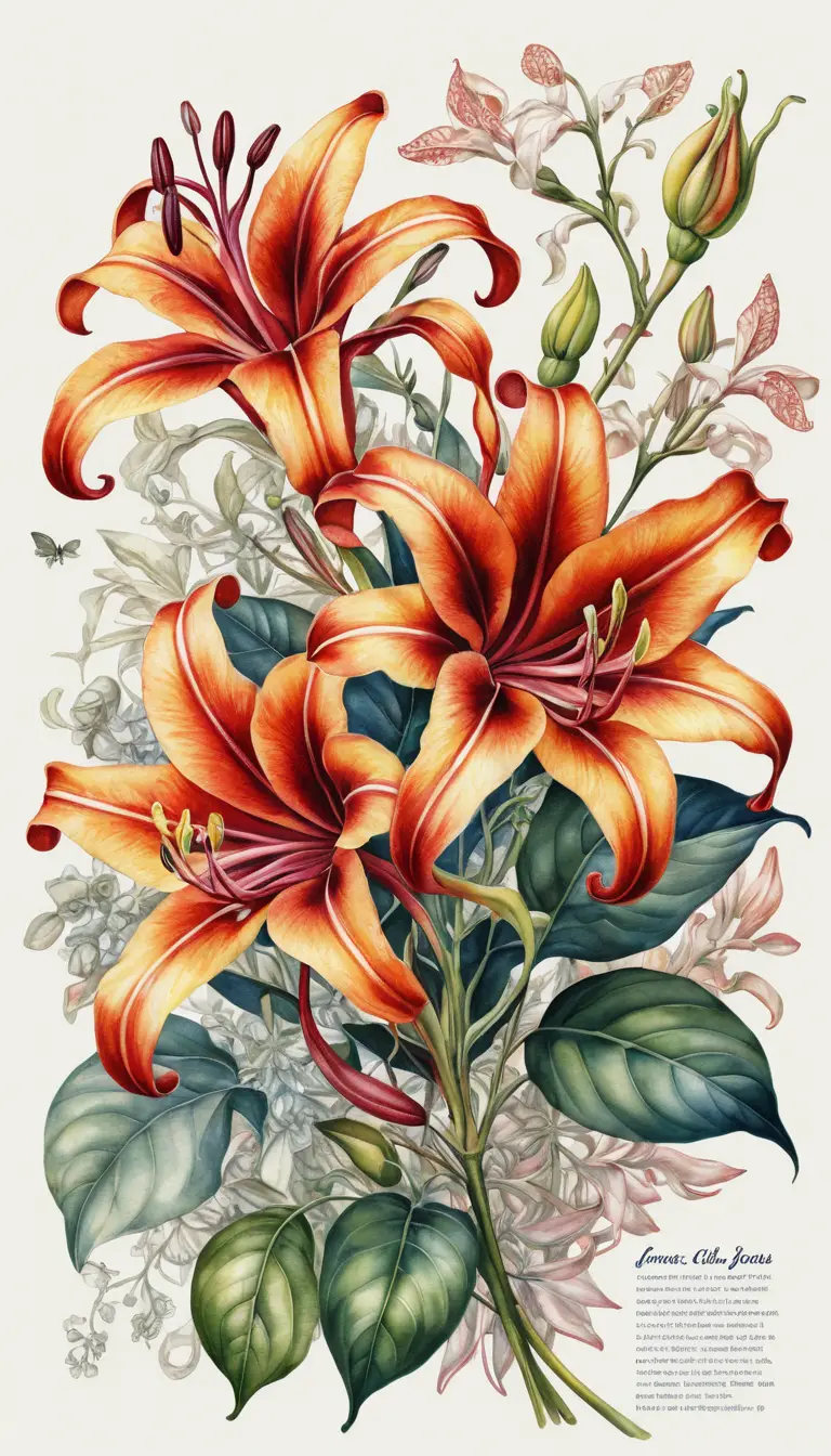 Aquarell-Blumenposter-Illustration mit grafischem Flyer-Design