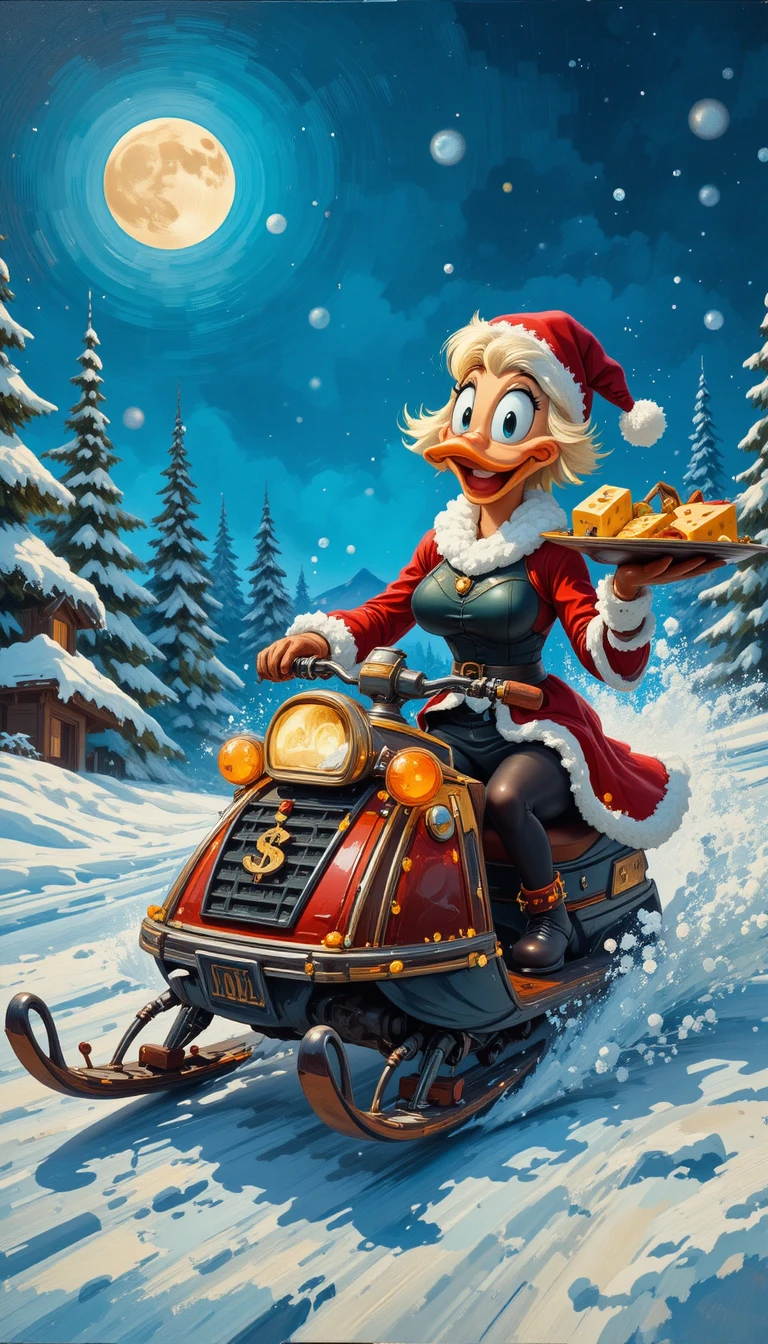 Garçonete sorridente servindo tábua de queijos em sala de jantar privativa
