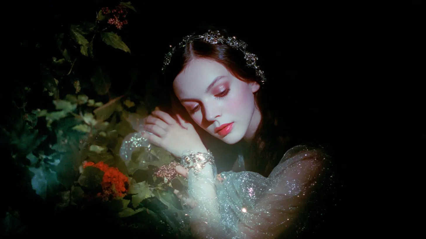 Scena astratta surreale e romantica in morbidi toni di foschia spettrale