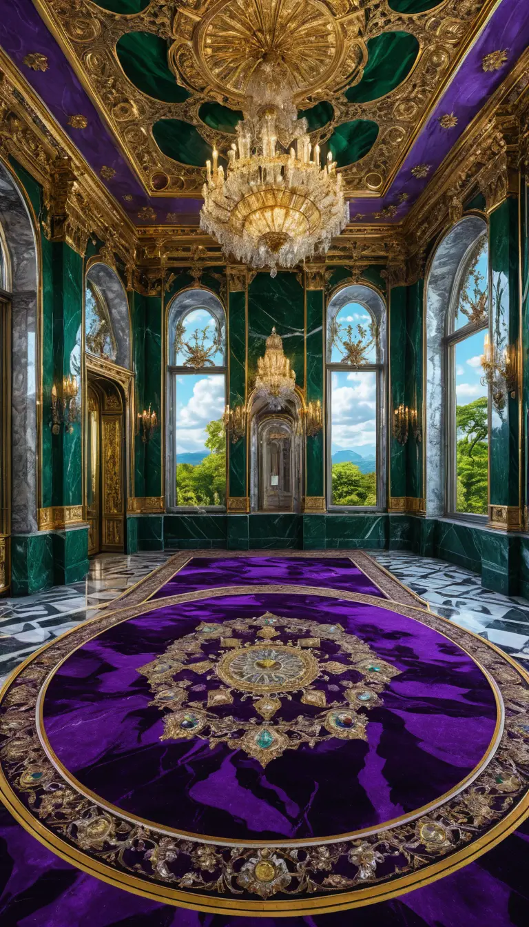 Gold and silver jewelry on a luxurious marble interior