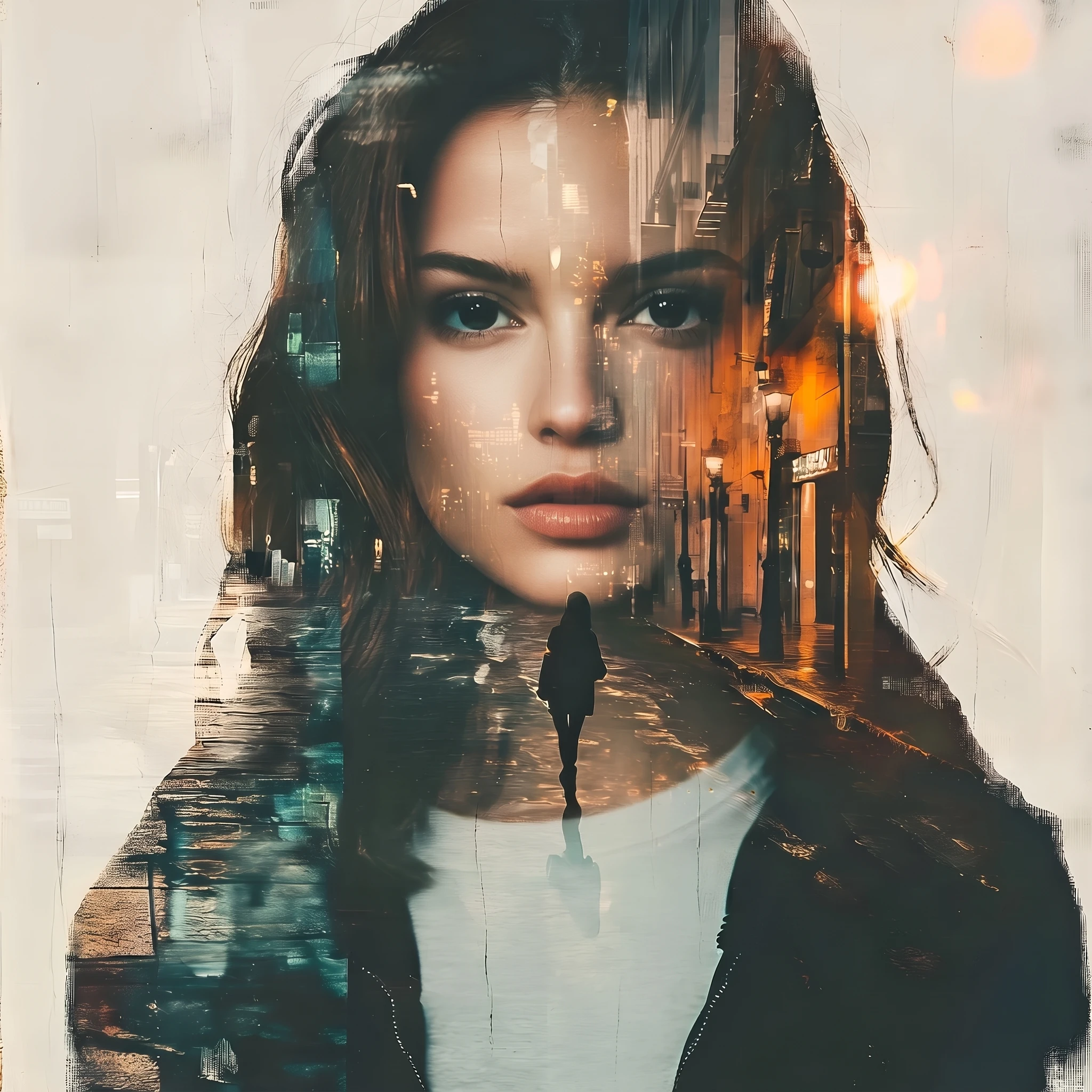 Retrato de jovem garota com pele lisa e jovial