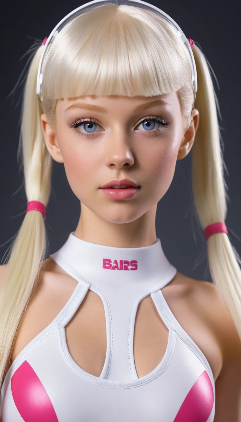 超寫實青少女啦啦隊員特寫人像