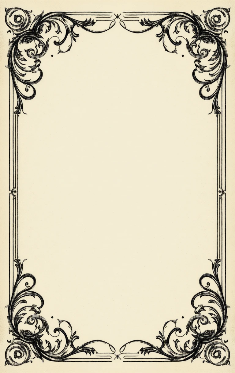 Moldura clássica ornamental com centro creme em branco