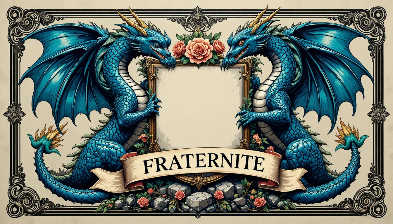 Cadre classique ornementé avec bordure à volutes raffinées