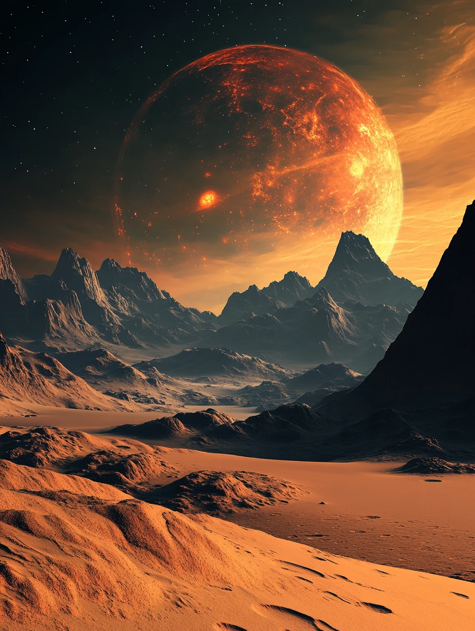 夢幻般的火星景致，描繪紅色星球成為宜居世界的想像