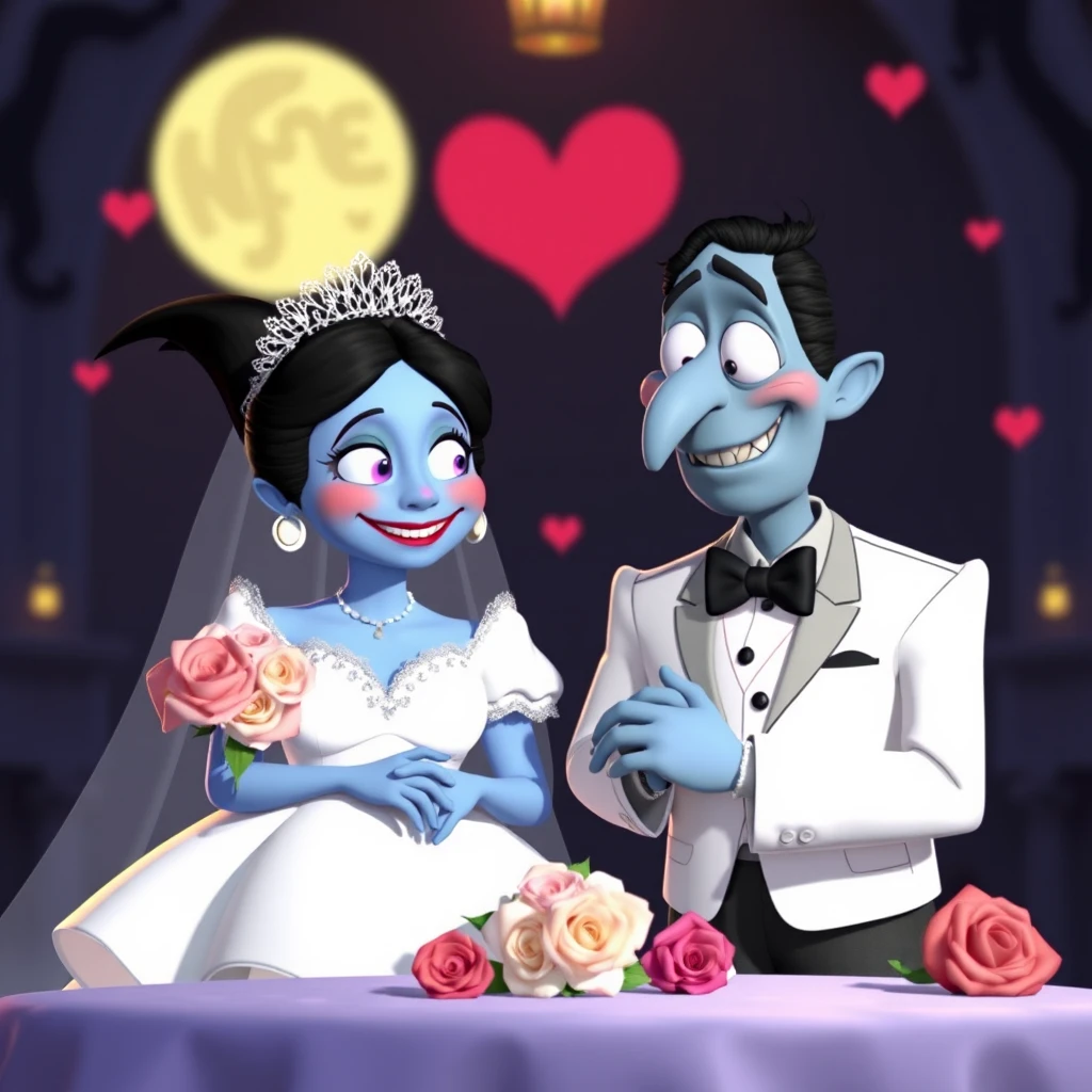 Dois espantalhos apaixonados sonham com um casamento inesquecível