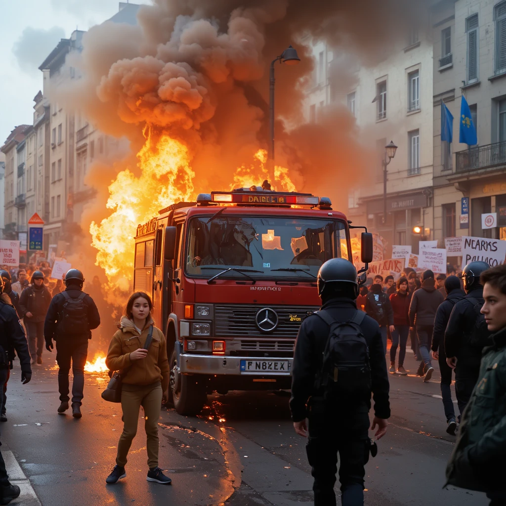 Gli studenti proseguono le proteste in tutta la Francia contro gli standard educativi