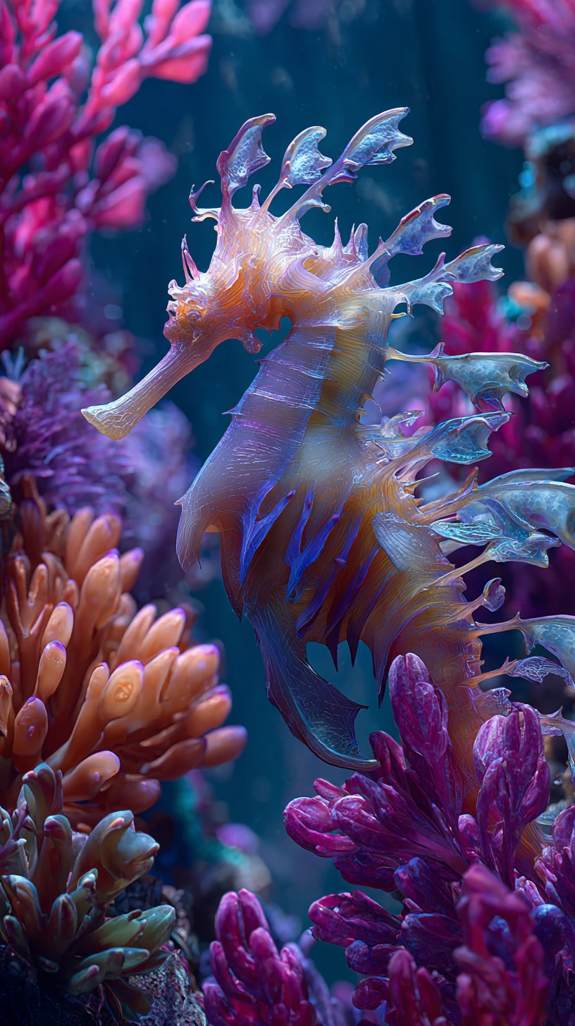 La coloratissima vita marina popola un mondo sottomarino barocco