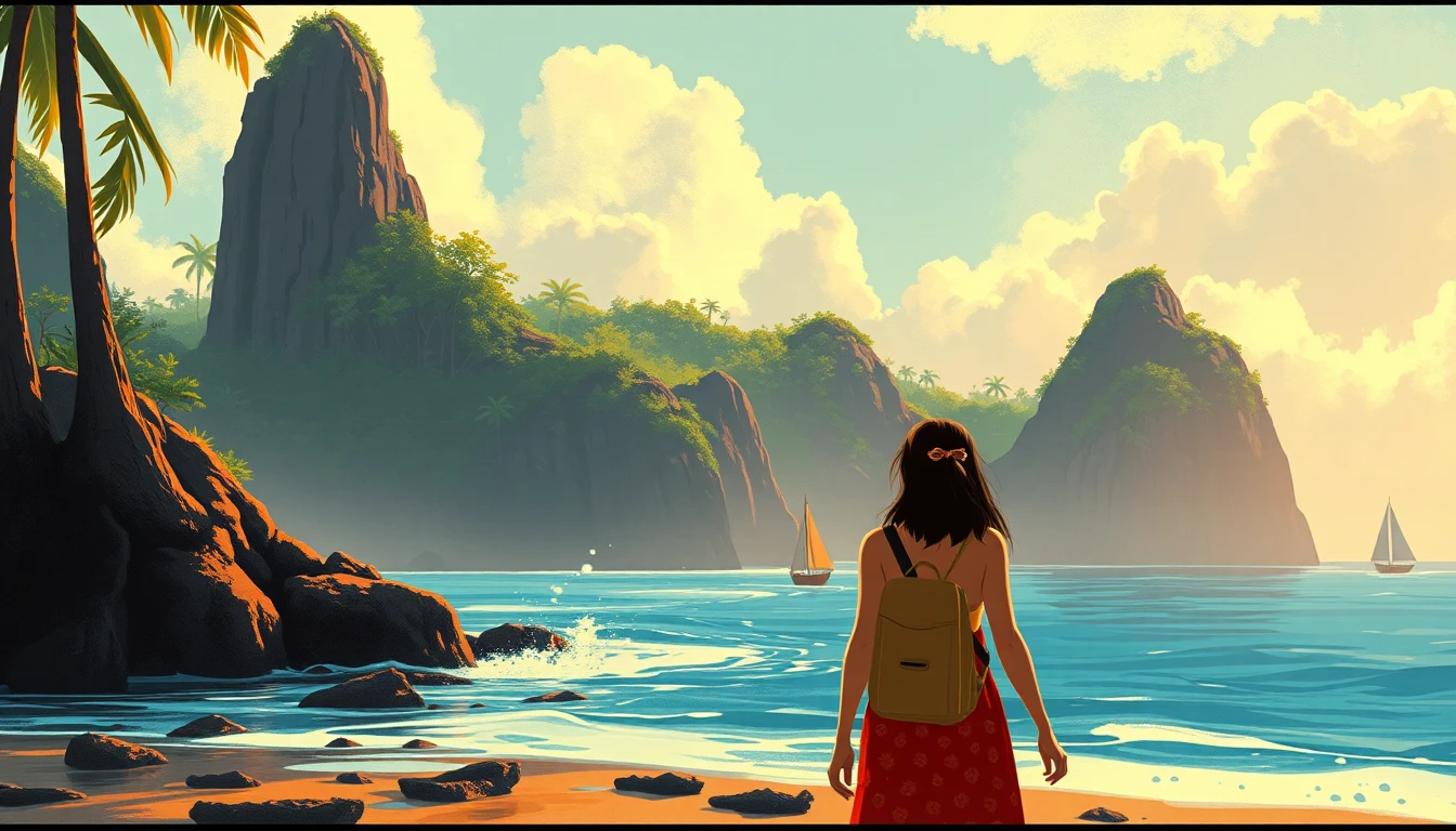 Duas amigas de infância tendo como cenário as paisagens das Filipinas