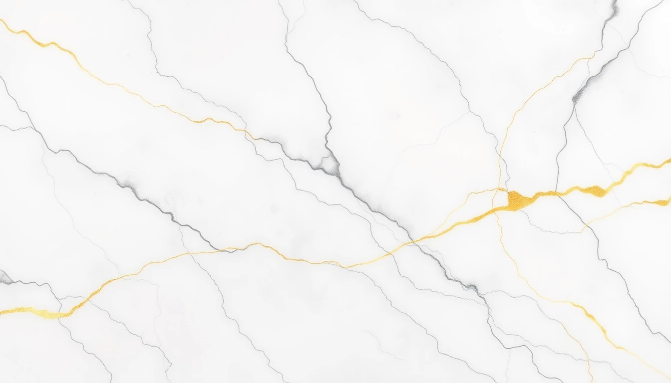Textura panorâmica de mármore em aguarela com veios cor de carvão e apontamentos ocre