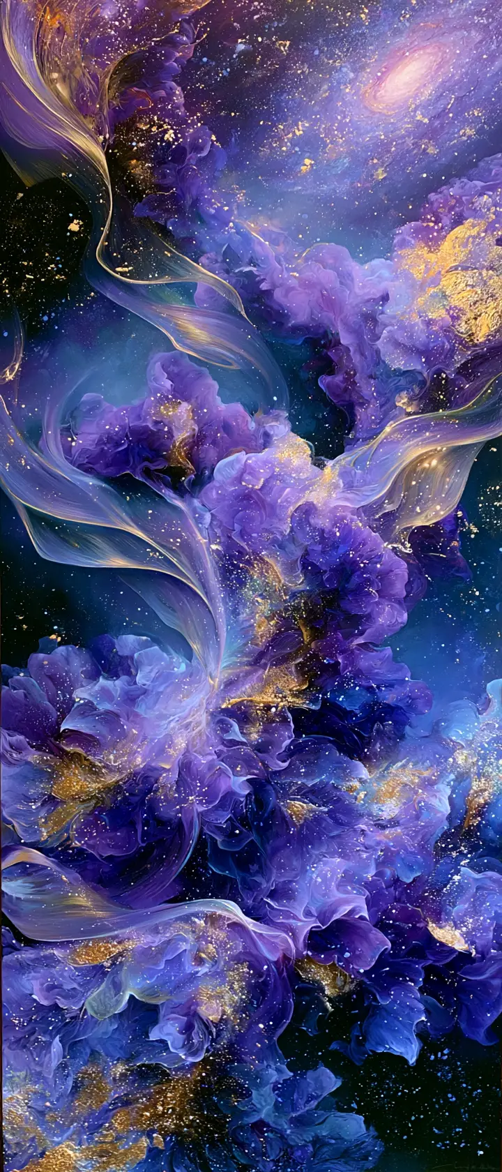 星塵舞者在銀河下的夢幻舞廳翩然起舞