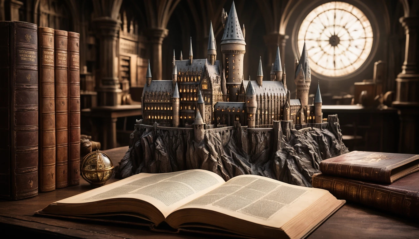 A Worn Leather Tome Unfurls Into a Starry Dreamscape