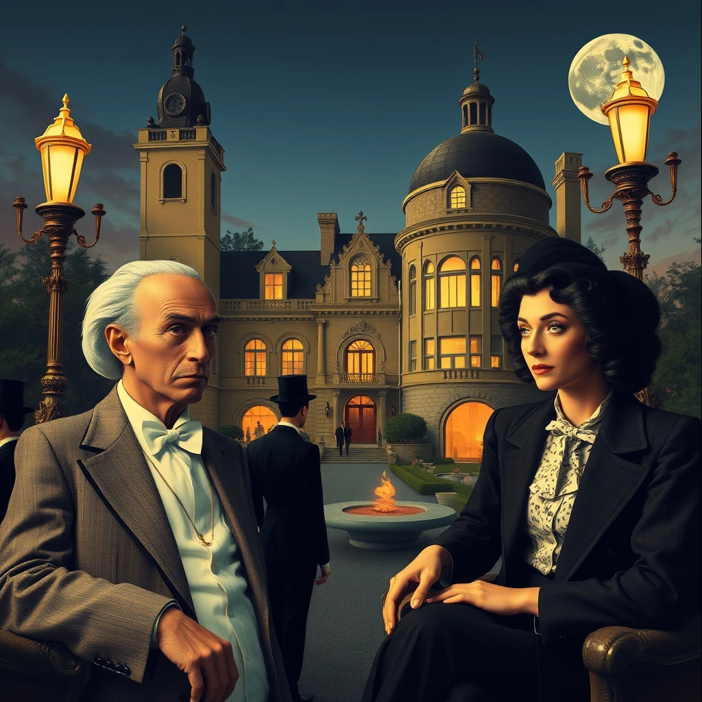 Artisti surrealisti intrappolati in una lussuosa villa degli anni Trenta