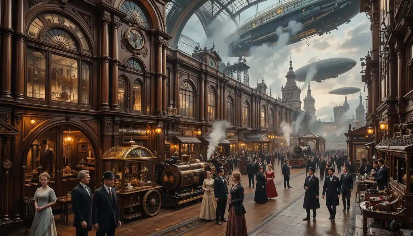 Victorian Architecture Integrated With Intricate Brass Steam Technology