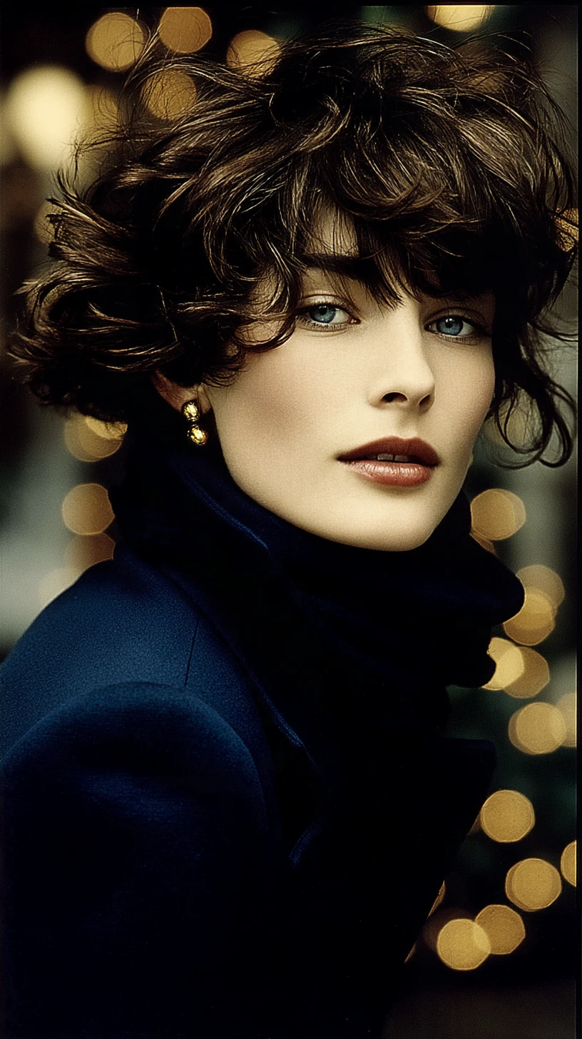 A cool young woman in a richly rendered illustrated portrait