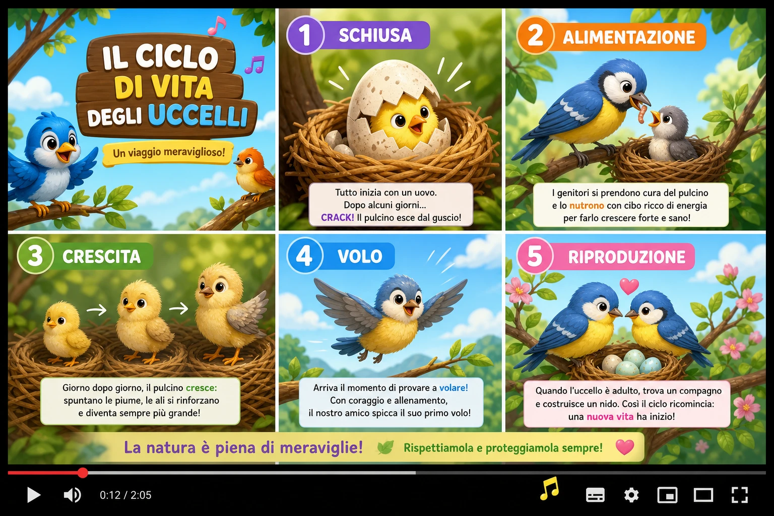 Um guia colorido pelo ciclo de vida das aves, da eclosão à reprodução