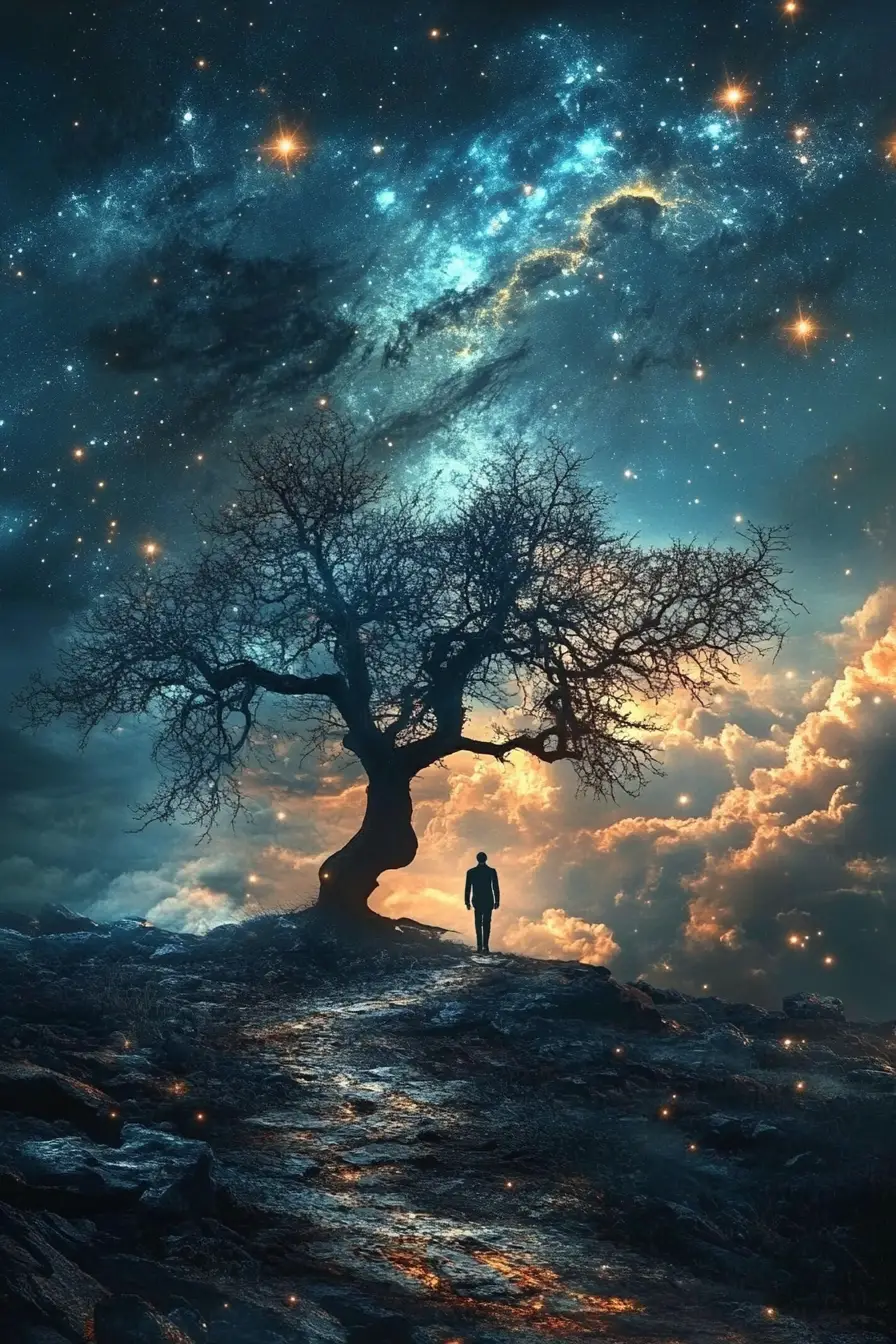 Stars fade from the night sky as day approaches