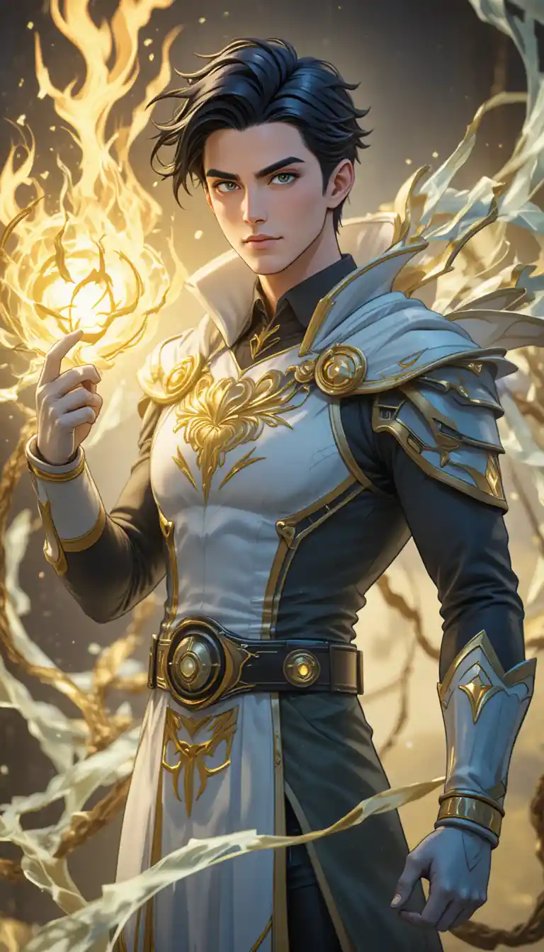 Qilby, um homem Eliatrope de 31 anos de um universo animado