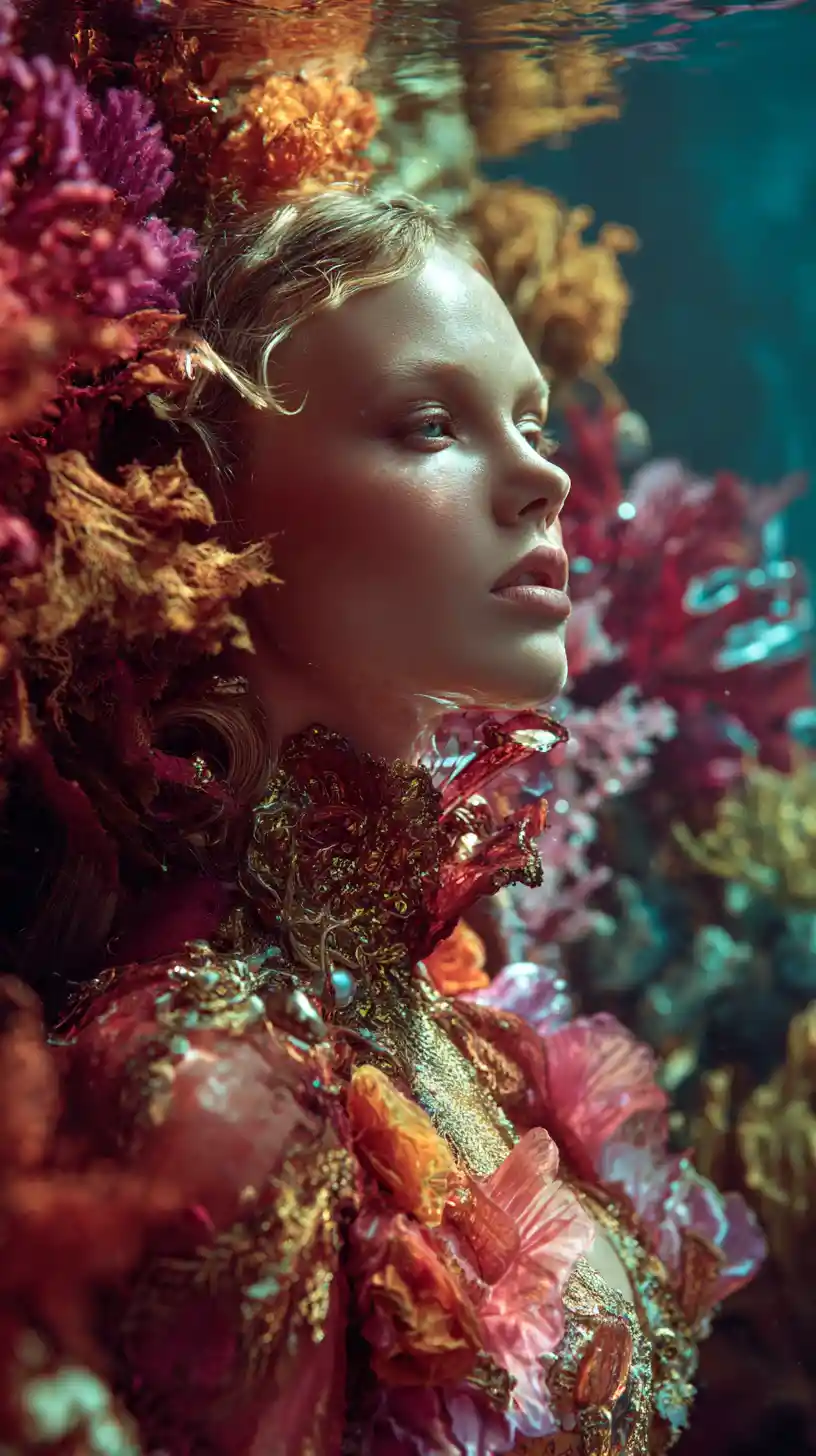 Vibrant Marine Life Filling A Deep Underwater Scene