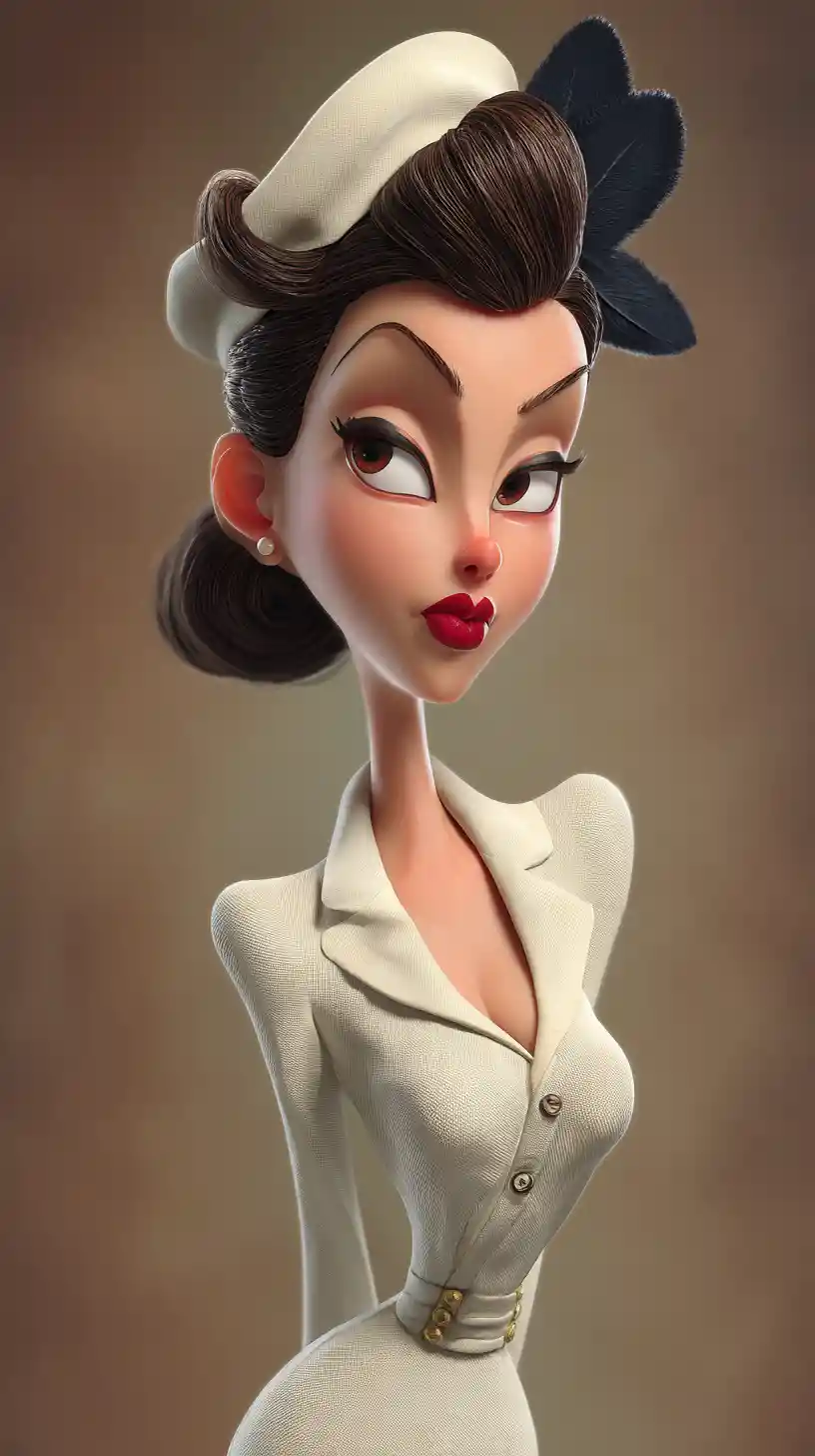 Una pin-up anni ’40 in stile vintage